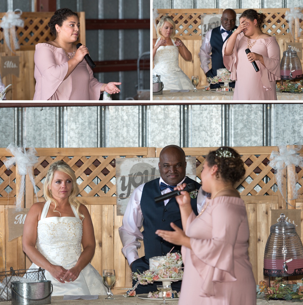 Emotional maid of honor speech