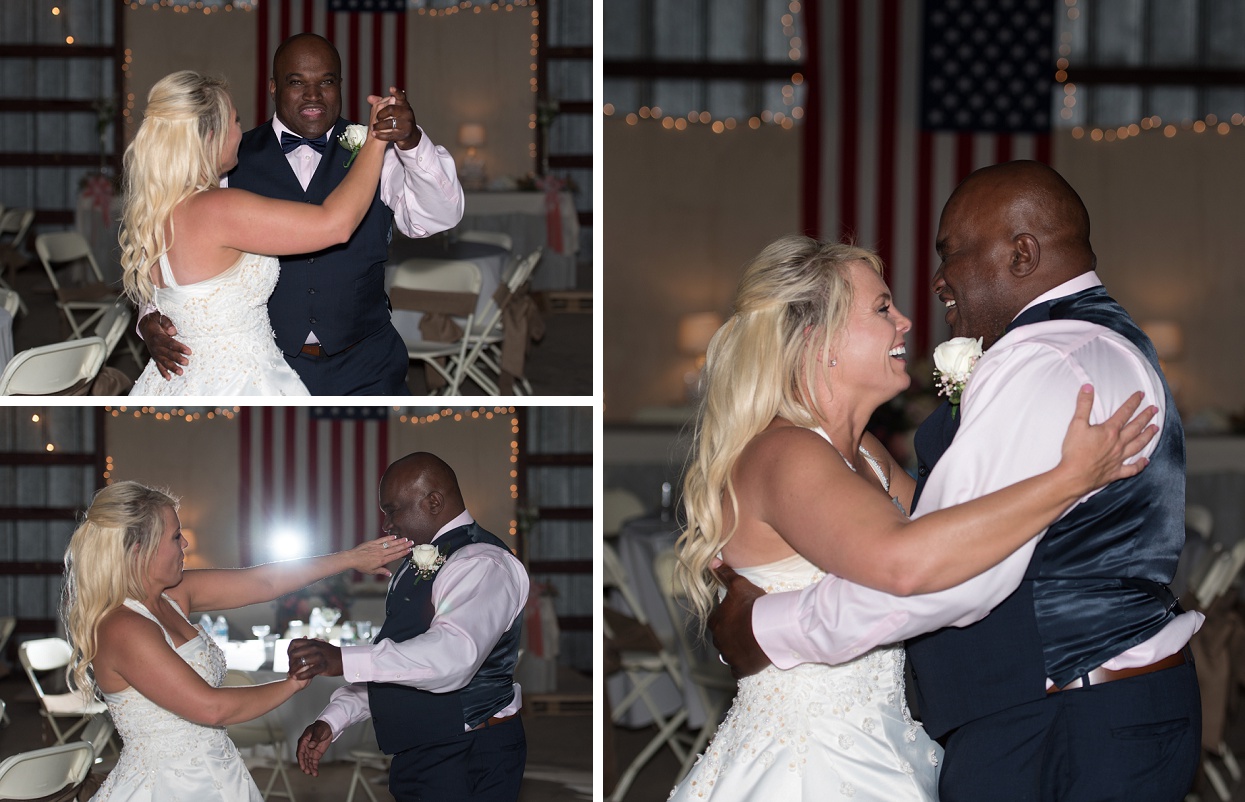 Off camera flash reception photos, first dance